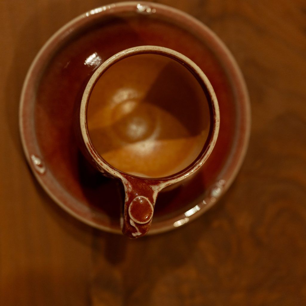 Clay Stoneware Cup and Saucer