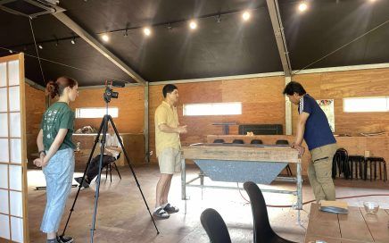 Interviewing Hosoi-san