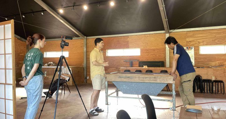 Interviewing Hosoi-san